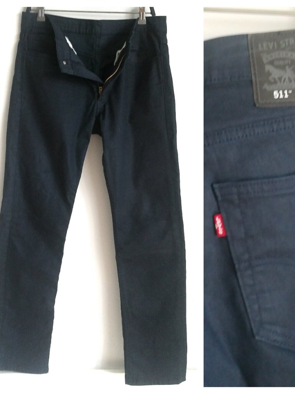 LEVI STRAUSS & CO MEN'S JEANS NAVY BLUE Sz-L